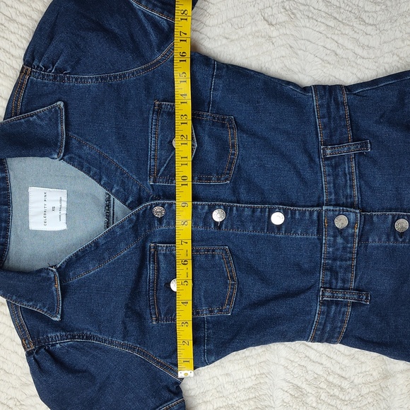 Celebrity Pink Women's XS Blue Denim Dress - Picture 2 of 10